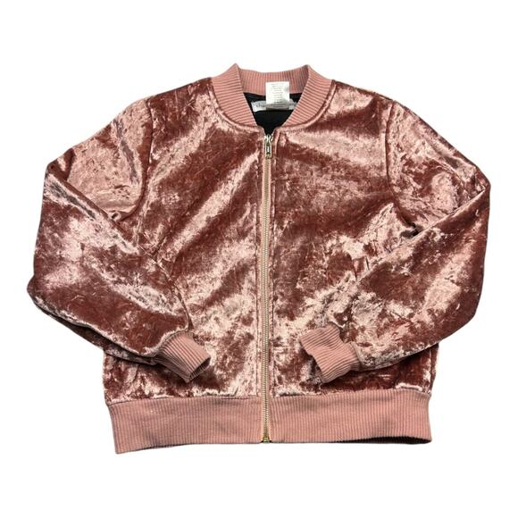 Girls Chasing Fireflies Pink Velvet Jacket Size 8 - Picture 1 of 7